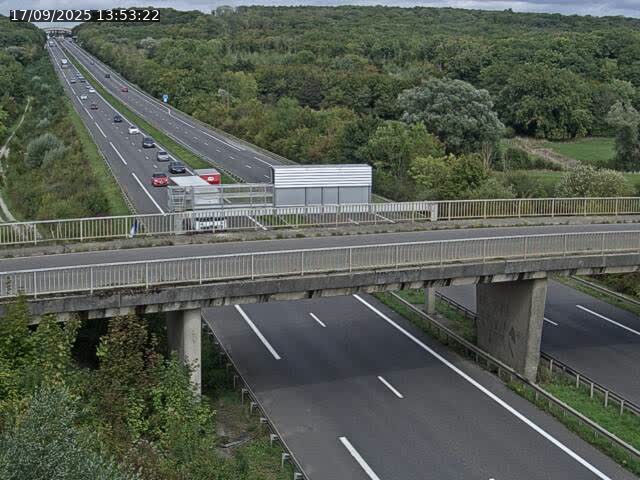 Caméra autoroute France - A31, Zoufftgen direction Luxembourg-ville, à la frontière entre la France et le Luxembourg