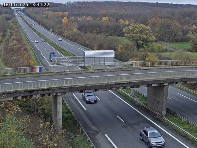 Caméra autoroute France - A31, Zoufftgen direction Luxembourg-ville, à la frontière entre la France et le Luxembourg