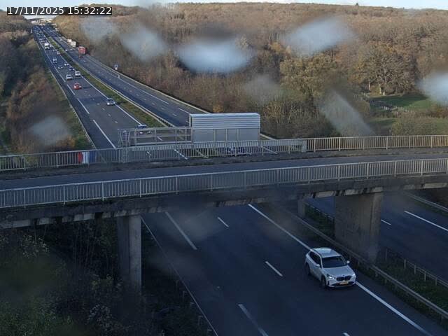 Caméra autoroute France - A31, Zoufftgen direction Luxembourg-ville, à la frontière entre la France et le Luxembourg