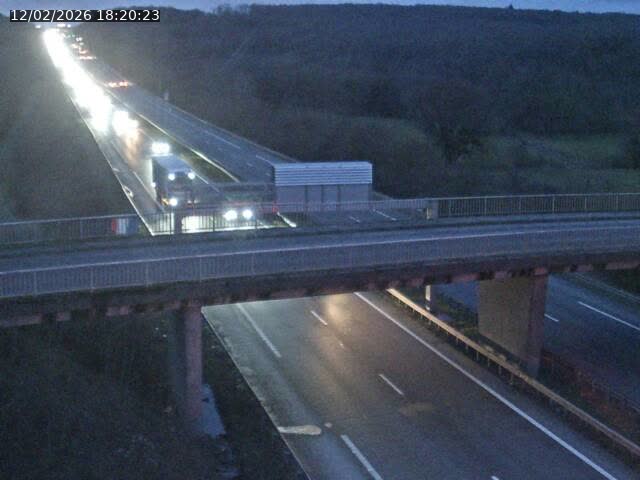 Caméra autoroute France - A31, Zoufftgen direction Luxembourg-ville, à la frontière entre la France et le Luxembourg