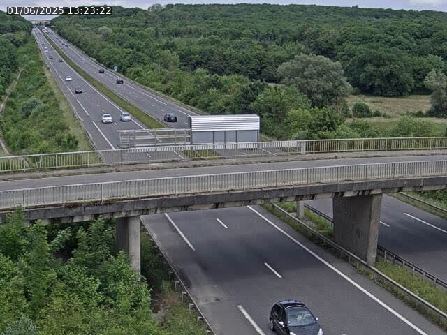 Caméra autoroute France - A31, Zoufftgen direction Luxembourg-ville, à la frontière entre la France et le Luxembourg