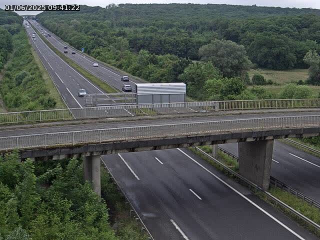 Caméra autoroute France - A31, Zoufftgen direction Luxembourg-ville, à la frontière entre la France et le Luxembourg