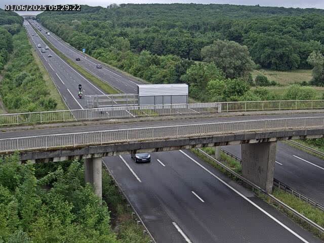 Caméra autoroute France - A31, Zoufftgen direction Luxembourg-ville, à la frontière entre la France et le Luxembourg
