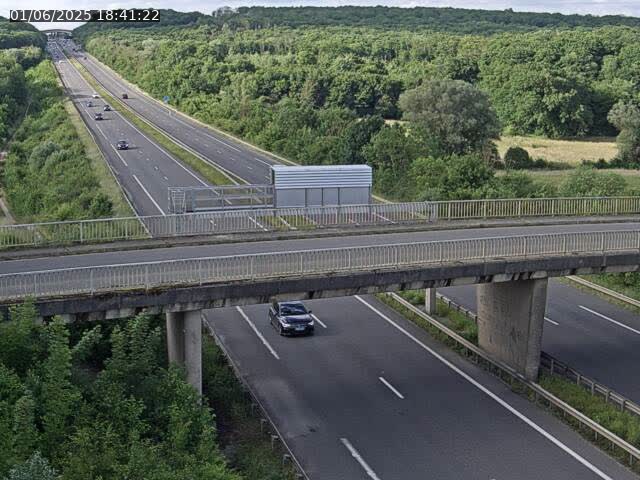 Caméra autoroute France - A31, Zoufftgen direction Luxembourg-ville, à la frontière entre la France et le Luxembourg