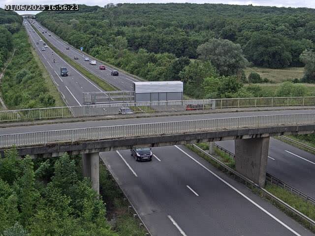 Caméra autoroute France - A31, Zoufftgen direction Luxembourg-ville, à la frontière entre la France et le Luxembourg