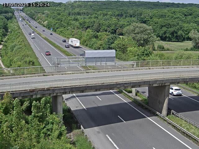 Caméra autoroute France - A31, Zoufftgen direction Luxembourg-ville, à la frontière entre la France et le Luxembourg