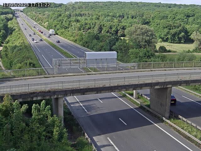 Caméra autoroute France - A31, Zoufftgen direction Luxembourg-ville, à la frontière entre la France et le Luxembourg