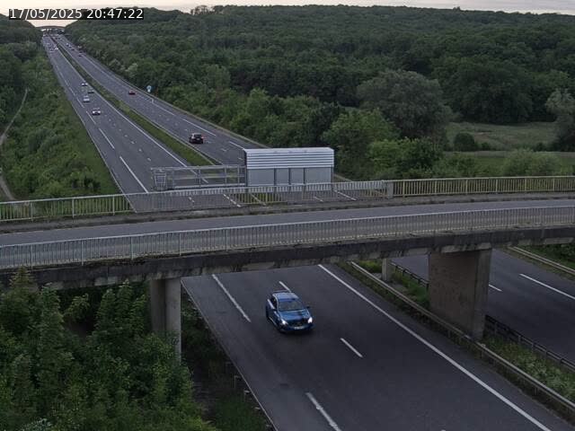 Caméra autoroute France - A31, Zoufftgen direction Luxembourg-ville, à la frontière entre la France et le Luxembourg