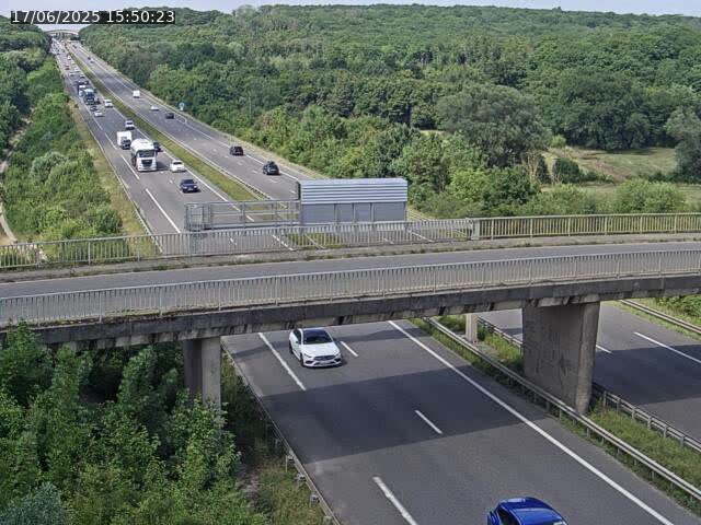 Caméra autoroute France - A31, Zoufftgen direction Luxembourg-ville, à la frontière entre la France et le Luxembourg