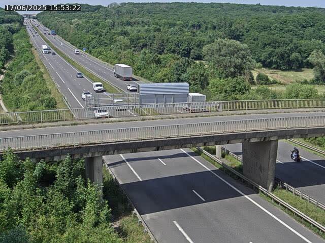 Caméra autoroute France - A31, Zoufftgen direction Luxembourg-ville, à la frontière entre la France et le Luxembourg
