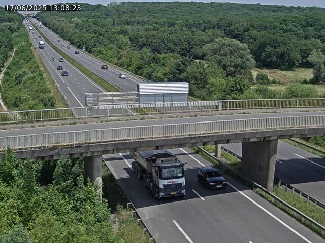 Caméra autoroute France - A31, Zoufftgen direction Luxembourg-ville, à la frontière entre la France et le Luxembourg