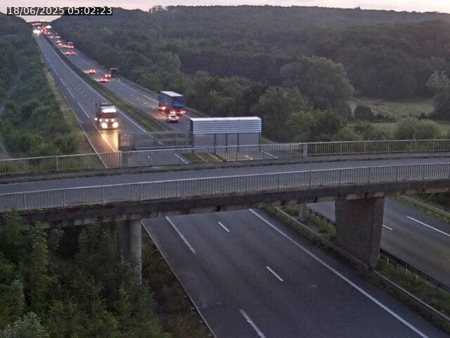 Caméra autoroute France - A31, Zoufftgen direction Luxembourg-ville, à la frontière entre la France et le Luxembourg