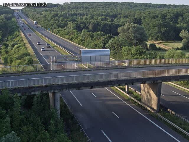 Caméra autoroute France - A31, Zoufftgen direction Luxembourg-ville, à la frontière entre la France et le Luxembourg