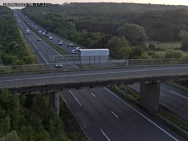 <h2>Caméra autoroute France - A31, Zoufftgen direction Luxembourg-ville, à la frontière entre la France et le Luxembourg</h2>