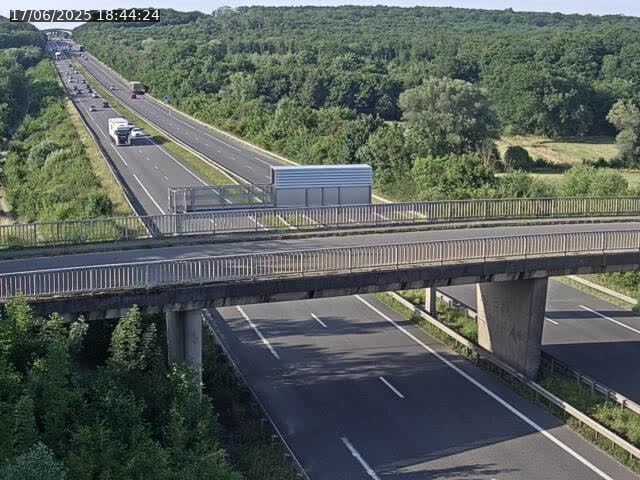 Caméra autoroute France - A31, Zoufftgen direction Luxembourg-ville, à la frontière entre la France et le Luxembourg