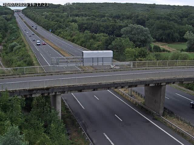 Caméra autoroute France - A31, Zoufftgen direction Luxembourg-ville, à la frontière entre la France et le Luxembourg