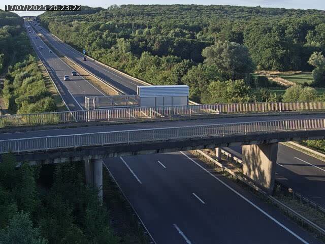 Caméra autoroute France - A31, Zoufftgen direction Luxembourg-ville, à la frontière entre la France et le Luxembourg