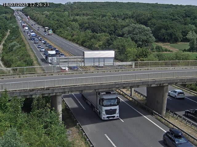 Caméra autoroute France - A31, Zoufftgen direction Luxembourg-ville, à la frontière entre la France et le Luxembourg