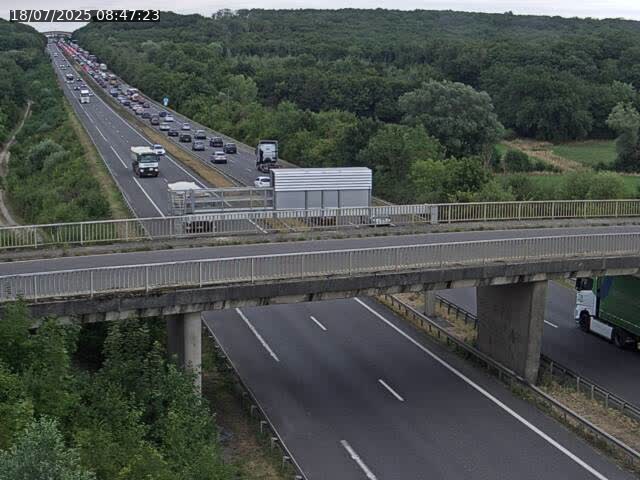 Caméra autoroute France - A31, Zoufftgen direction Luxembourg-ville, à la frontière entre la France et le Luxembourg