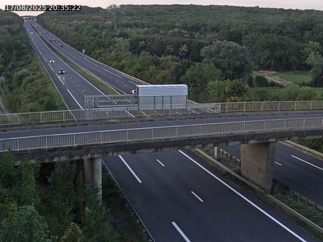 Caméra autoroute France - A31, Zoufftgen direction Luxembourg-ville, à la frontière entre la France et le Luxembourg