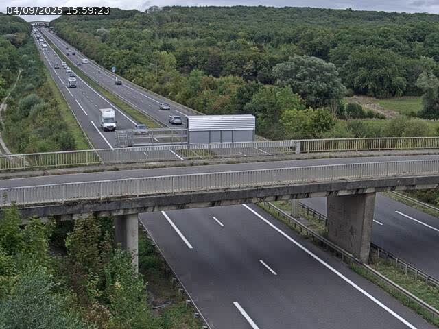 Caméra autoroute France - A31, Zoufftgen direction Luxembourg-ville, à la frontière entre la France et le Luxembourg