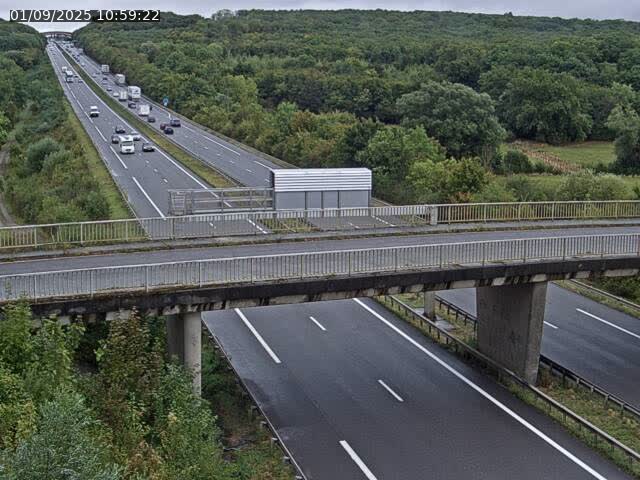 Caméra autoroute France - A31, Zoufftgen direction Luxembourg-ville, à la frontière entre la France et le Luxembourg