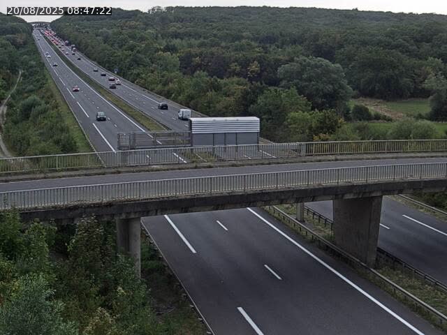 Caméra autoroute France - A31, Zoufftgen direction Luxembourg-ville, à la frontière entre la France et le Luxembourg