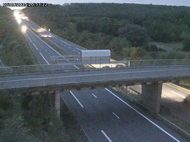 Caméra autoroute France - A31, Zoufftgen direction Luxembourg-ville, à la frontière entre la France et le Luxembourg