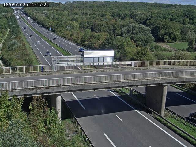 Caméra autoroute France - A31, Zoufftgen direction Luxembourg-ville, à la frontière entre la France et le Luxembourg