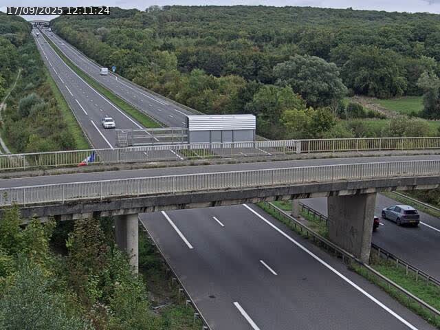 <h2>Caméra autoroute France - A31, Zoufftgen direction Luxembourg-ville, à la frontière entre la France et le Luxembourg</h2>