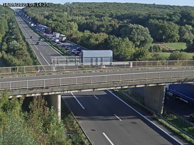 Caméra autoroute France - A31, Zoufftgen direction Luxembourg-ville, à la frontière entre la France et le Luxembourg