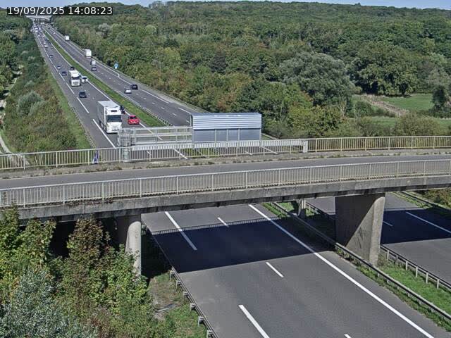Caméra autoroute France - A31, Zoufftgen direction Luxembourg-ville, à la frontière entre la France et le Luxembourg