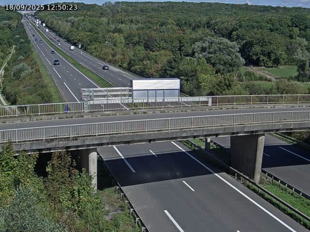 Caméra autoroute France - A31, Zoufftgen direction Luxembourg-ville, à la frontière entre la France et le Luxembourg