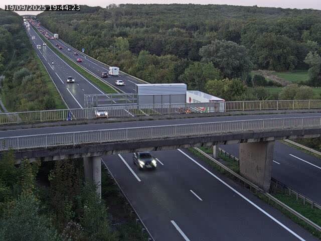 Caméra autoroute France - A31, Zoufftgen direction Luxembourg-ville, à la frontière entre la France et le Luxembourg