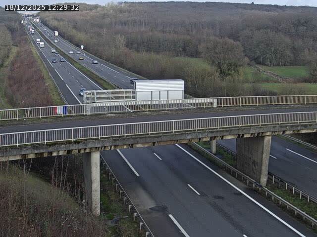 Caméra autoroute France - A31, Zoufftgen direction Luxembourg-ville, à la frontière entre la France et le Luxembourg