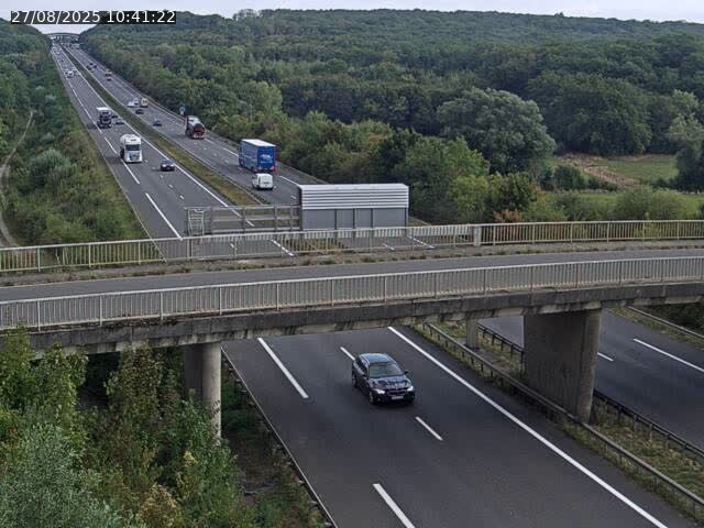 Caméra autoroute France - A31, Zoufftgen direction Luxembourg-ville, à la frontière entre la France et le Luxembourg