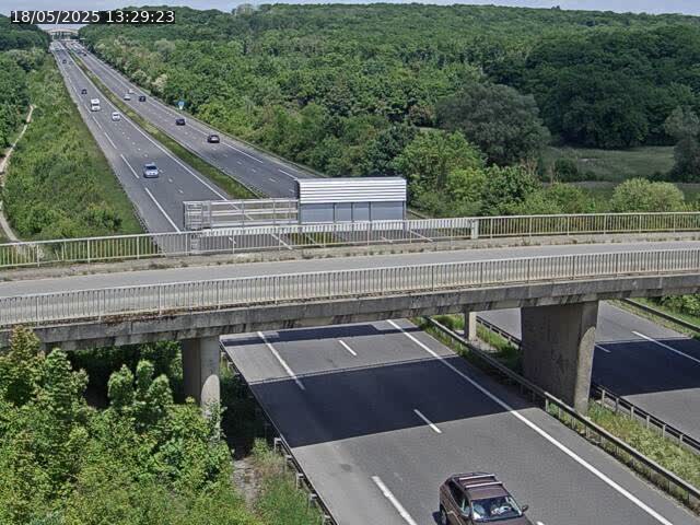Caméra autoroute France - A31, Zoufftgen direction Luxembourg-ville, à la frontière entre la France et le Luxembourg