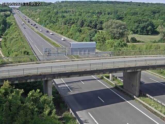 Caméra autoroute France - A31, Zoufftgen direction Luxembourg-ville, à la frontière entre la France et le Luxembourg