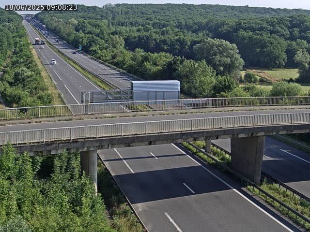 Caméra autoroute France - A31, Zoufftgen direction Luxembourg-ville, à la frontière entre la France et le Luxembourg
