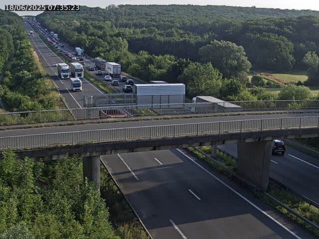 Caméra autoroute France - A31, Zoufftgen direction Luxembourg-ville, à la frontière entre la France et le Luxembourg