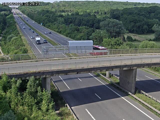 Caméra autoroute France - A31, Zoufftgen direction Luxembourg-ville, à la frontière entre la France et le Luxembourg