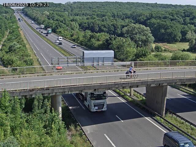 Caméra autoroute France - A31, Zoufftgen direction Luxembourg-ville, à la frontière entre la France et le Luxembourg