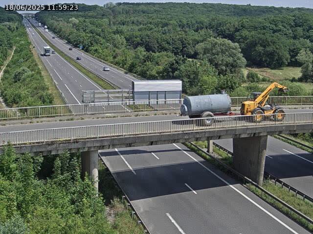 Caméra autoroute France - A31, Zoufftgen direction Luxembourg-ville, à la frontière entre la France et le Luxembourg