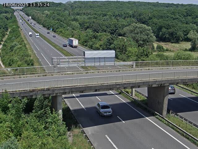 Caméra autoroute France - A31, Zoufftgen direction Luxembourg-ville, à la frontière entre la France et le Luxembourg