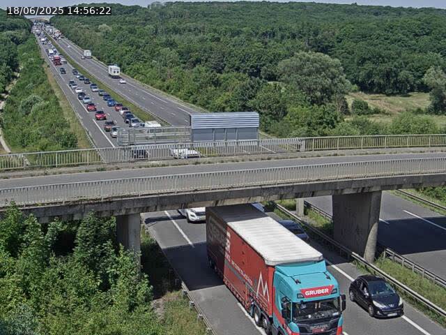 Caméra autoroute France - A31, Zoufftgen direction Luxembourg-ville, à la frontière entre la France et le Luxembourg