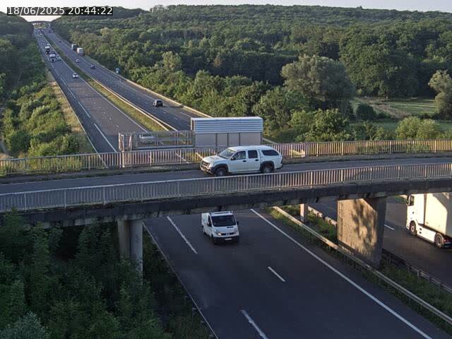 Caméra autoroute France - A31, Zoufftgen direction Luxembourg-ville, à la frontière entre la France et le Luxembourg