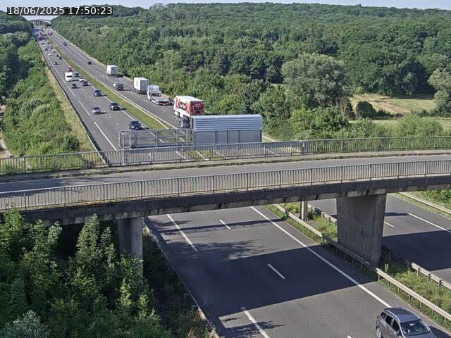 Caméra autoroute France - A31, Zoufftgen direction Luxembourg-ville, à la frontière entre la France et le Luxembourg
