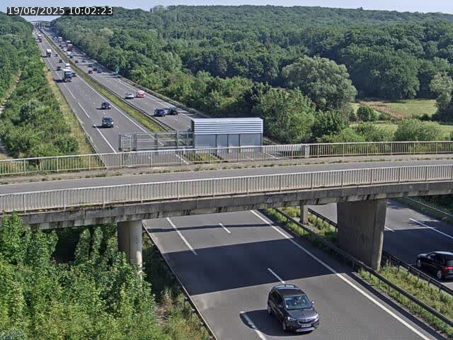 Caméra autoroute France - A31, Zoufftgen direction Luxembourg-ville, à la frontière entre la France et le Luxembourg