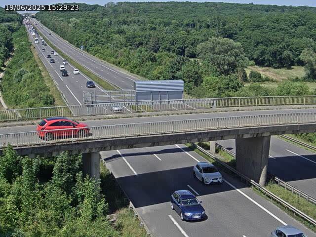 Caméra autoroute France - A31, Zoufftgen direction Luxembourg-ville, à la frontière entre la France et le Luxembourg