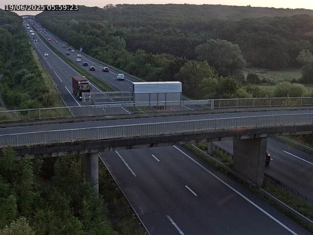 Caméra autoroute France - A31, Zoufftgen direction Luxembourg-ville, à la frontière entre la France et le Luxembourg